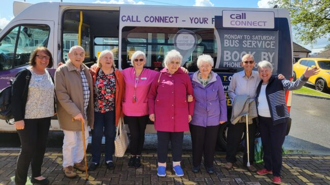 Residents preparing to set off for a boat trip together